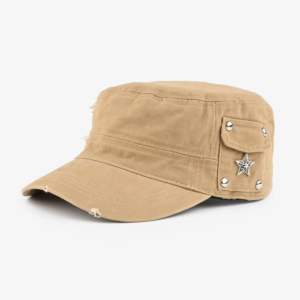 Trendy Star Studded Flat Baseball Cap 6W6HAT782