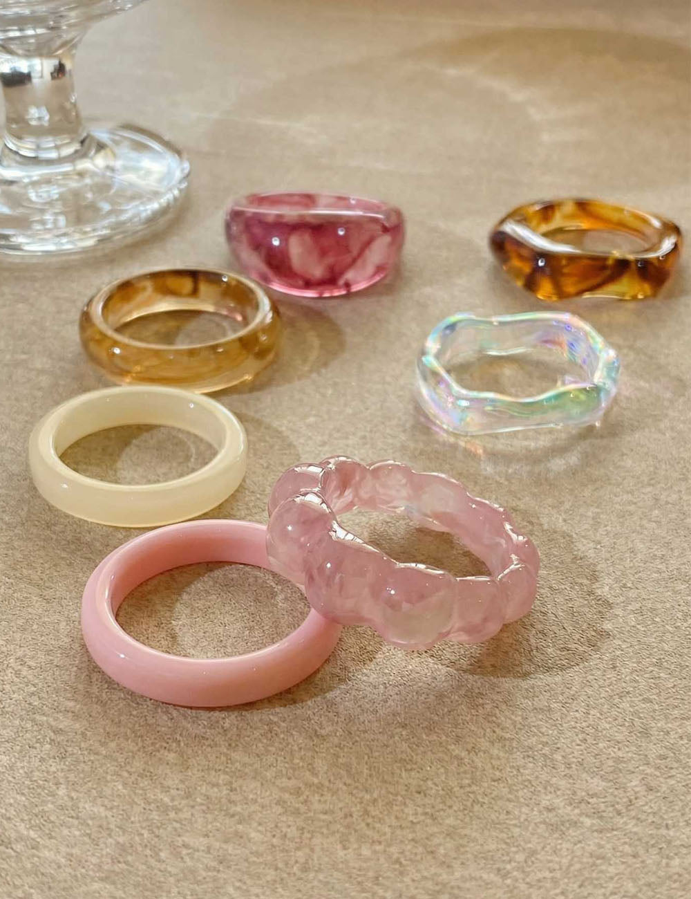 Resin Ring Set - DippedShop Wholesale - #3283