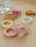 Resin Ring Set - DippedShop Wholesale - #3283