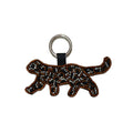 Vintage Handmade Beaded Patch Deer Pendant Keychain 6W10BBC819