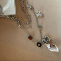 Trendy Seashell Pendant Multi-Layered Chain Necklace 6W6JNC1062
