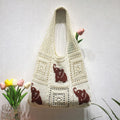Casual Hollow Out Elephant Print Handbag 6W10BBG1773
