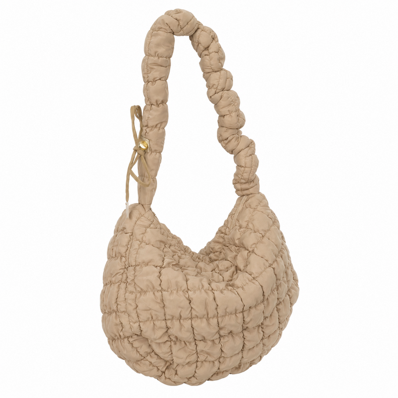 Minimalist Puffer Plaid Solid Color Crossbody Bag 6W10BBG1811