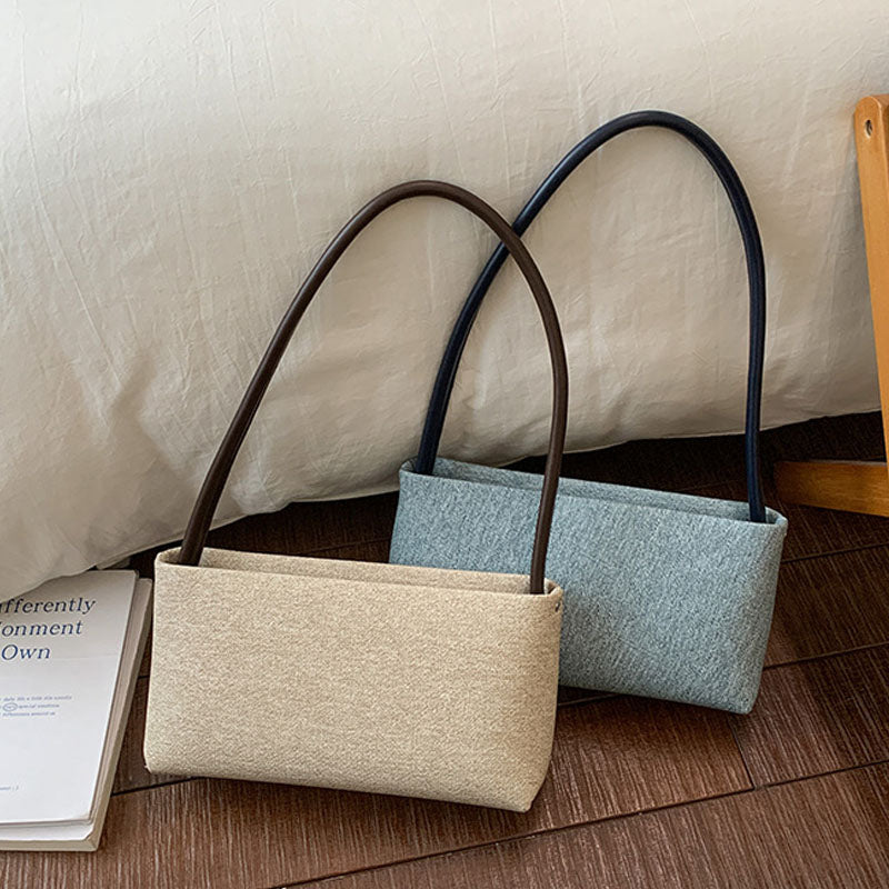 Simple Solid Color PU Underarm Bag 6W10BBG1369