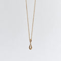 Flower Teardrop Pendant Necklace - DippedShop Wholesale - #5155