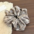 Ruffled Plaid Hair Scrunchies - DippedShop Wholesale - #7987