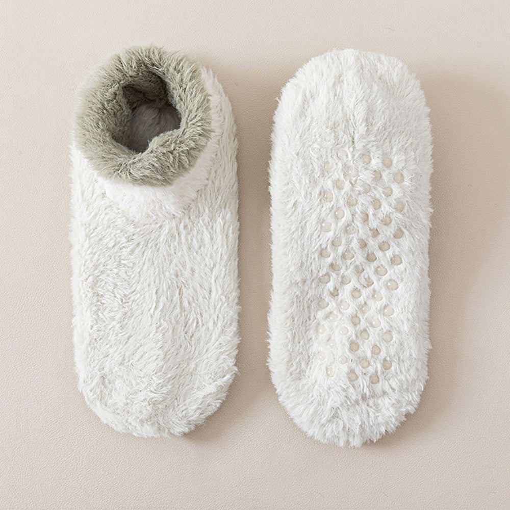 Fuzzy Non-Slip Slipper Socks - DippedShop Wholesale - #2499
