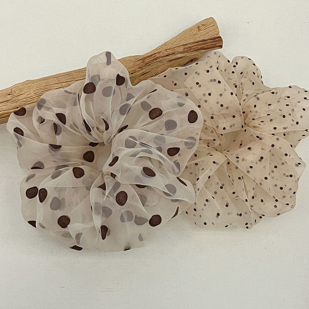 Polka Dot Mesh Organza Scrunchie 6W6HSR462