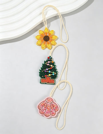 Sunflower Pendant Bag Charm - DippedShop Wholesale - #9427