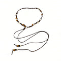 Boho-Style Handmade Weave Beaded Waist Belt 6W6JBT241
