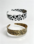 Vintage Leopard Print Acrylic Wide Headband 6W6HBD402