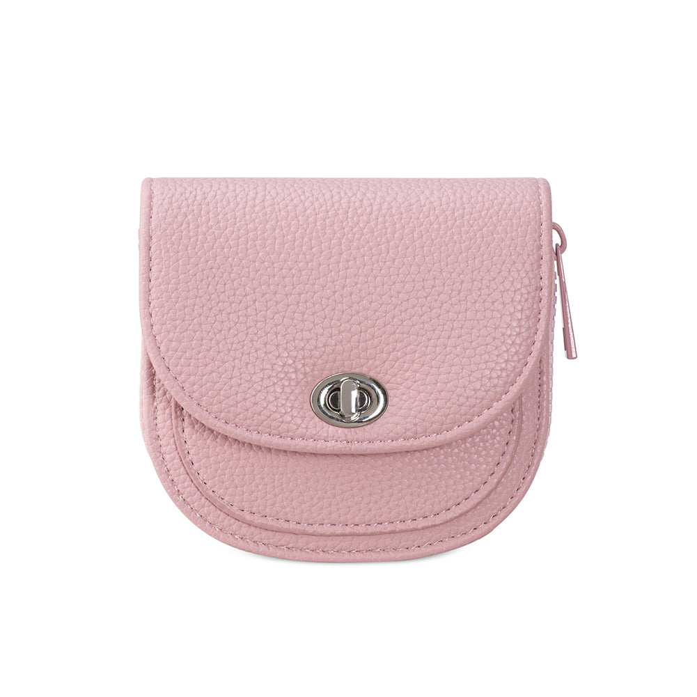 Elegant Zip Solid Color Leather Short Wallet 6W10BWB361