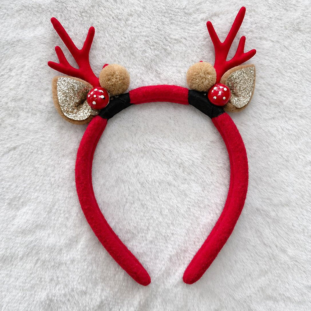 Reindeer Antler Plush Headband - DippedShop Wholesale - #0355