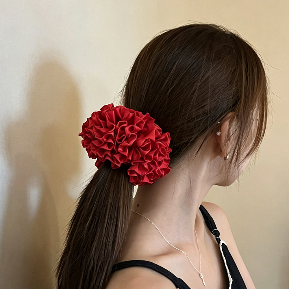Vintage Leopard Print Hydrangea Style Scrunchies 6W6HSR518