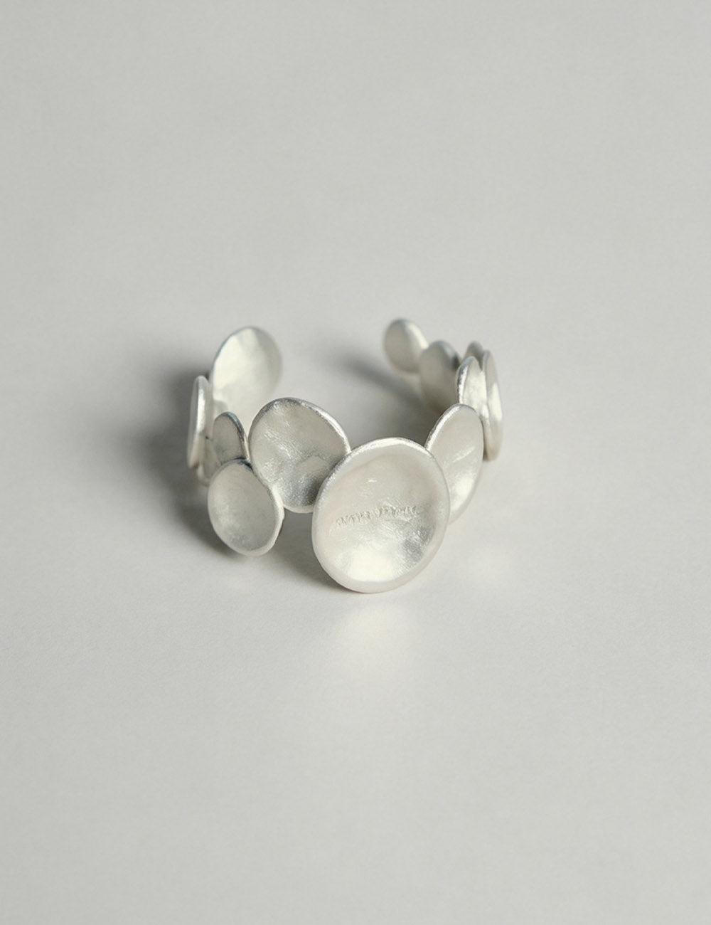Irregular Disc Open Ring - DippedShop Wholesale - #0435