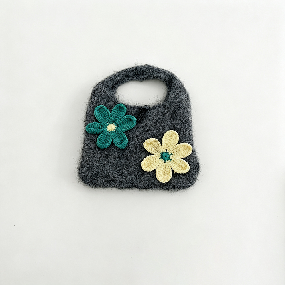 Cute 3D Floral Knitted Mini Tote Handbag 6W10BBG2107
