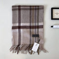 Vintage Plaid Fringe Scarf - DippedShop Wholesale - #5491