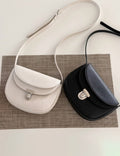 Fahion Half-Moon Solid Color Crossbody Bag 6W10BBG1983