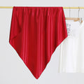 Minimalist Solid Color Soft Square Satin Scarf 6W6NSC234