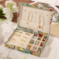 Vintage Embroidered Floral Large Capacity Jewelry Box 6H13HSJ144