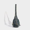 Vintage Splice Washed Denim Studded Underarm Bag 6W10BBG1340