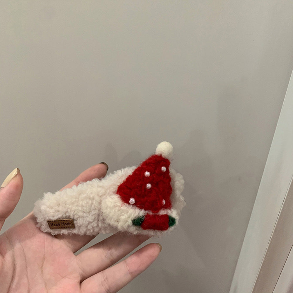Plush Santa Hair Clip - DippedShop Wholesale - #2707