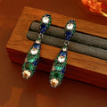 Vintage Cubic Zirconia Teardrop Dangle Earrings 6W6JER706