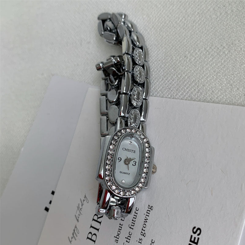 Vintage Rhinestone Bracelet Watch - DippedShop Wholesale - #2707