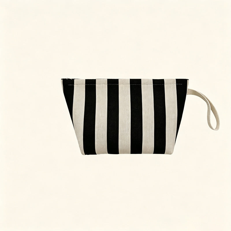 Striped Portable Makeup Bag - DippedShop Wholesale - #7763