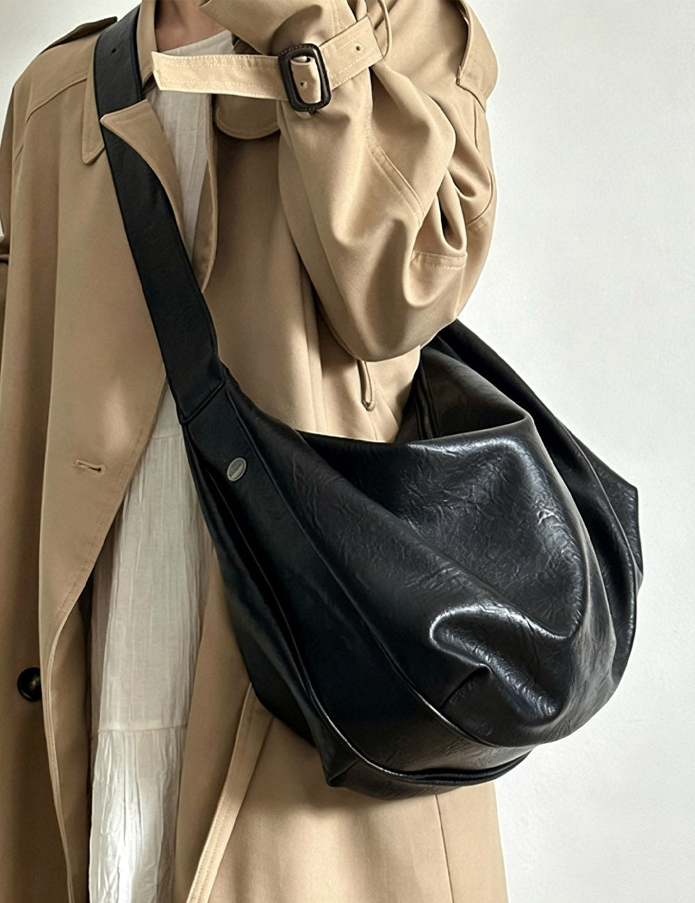 Slouchy Crescent Large Capacity Hobo Shoulder Bag 6W10BBG2015