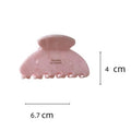 Cute Mini Marbel Textured Non-Slip Hair Claw 6W6HCP1294