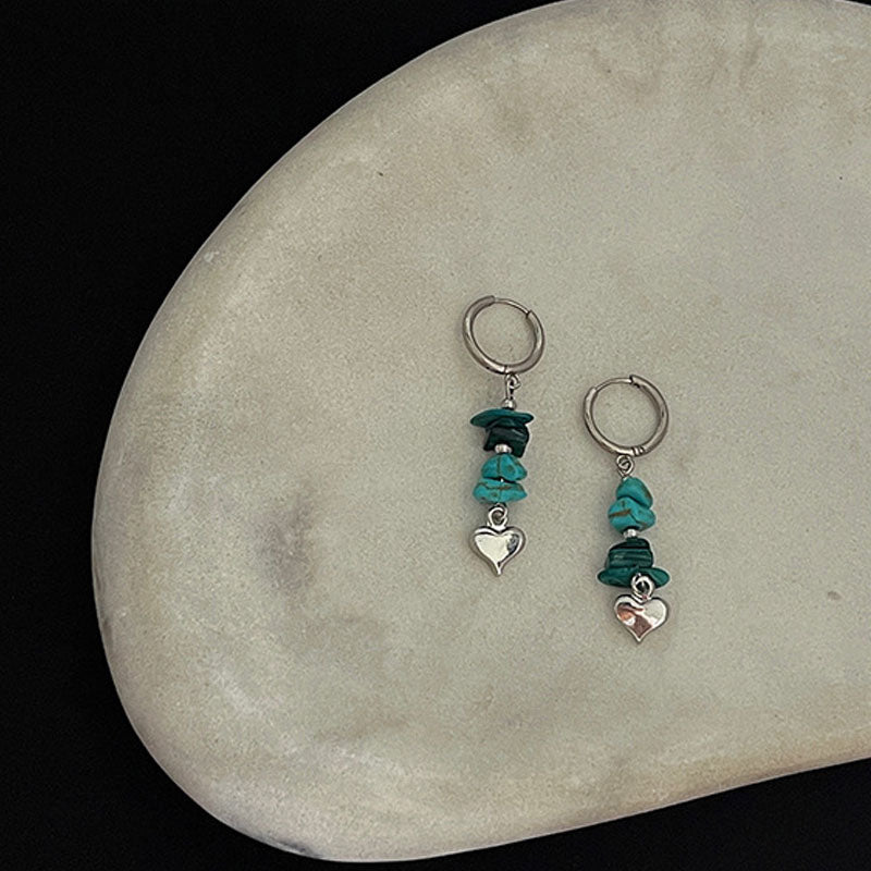 Beaded Hoop Earrings - DippedShop Wholesale - #4147