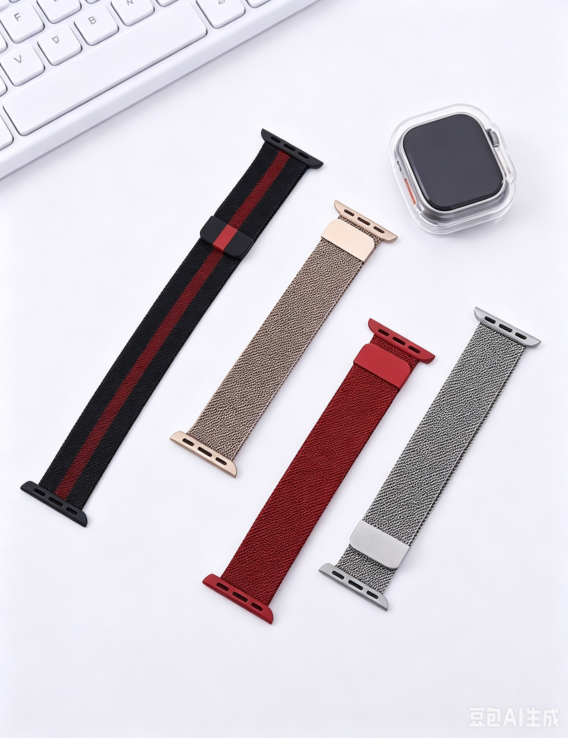 Luxury Stainless Steel Slim Magnetic Watch Band 6W6JWA87