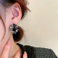 Luxury Rhinestone Crystal Flower Stud Earrings 6W6JER745