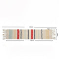 Striped Mohair Tassel Scarf - DippedShop Wholesale - #5923