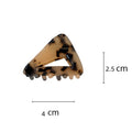 Simple Hollow Mini AcetateTriangle Hair Claw Clip 6W6HCP1271