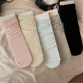 Fresh Solid Color Thin Breathable Scrunch Socks 6W8FSO744