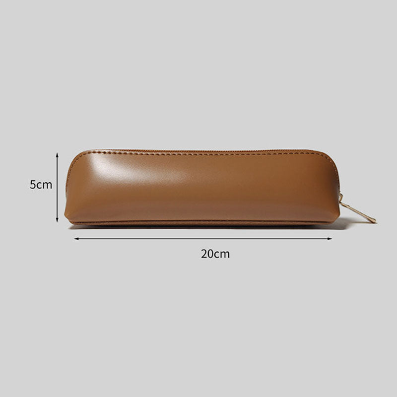 Aesthetic Solid Color Portable PU Pencil Case 6S10BOB1057