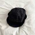 Trendy Leopard Print Color Block Newsboy Cap 6W6HAT796