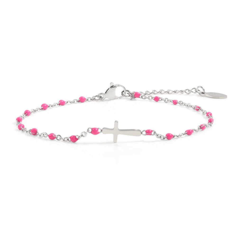 Cross Bead Chain Bracelet - DippedShop Wholesale - #4195