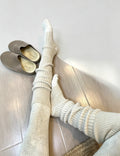 Knit Over Knee Footless Socks  Warm Leg Warmers 6W8FSO850