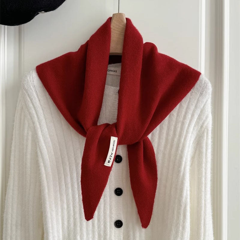 Wool Triangle Scarf - DippedShop Wholesale - #3059