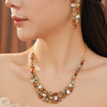 Vintage Geometry Rhinestones Choker Necklace 6W6JNC929