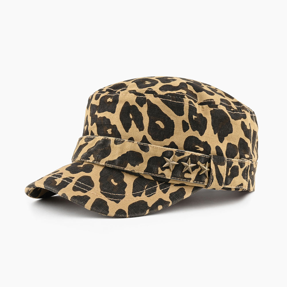 Trendy Streetwear Leopard Camo Star Baseball Cap 6W6HAT781