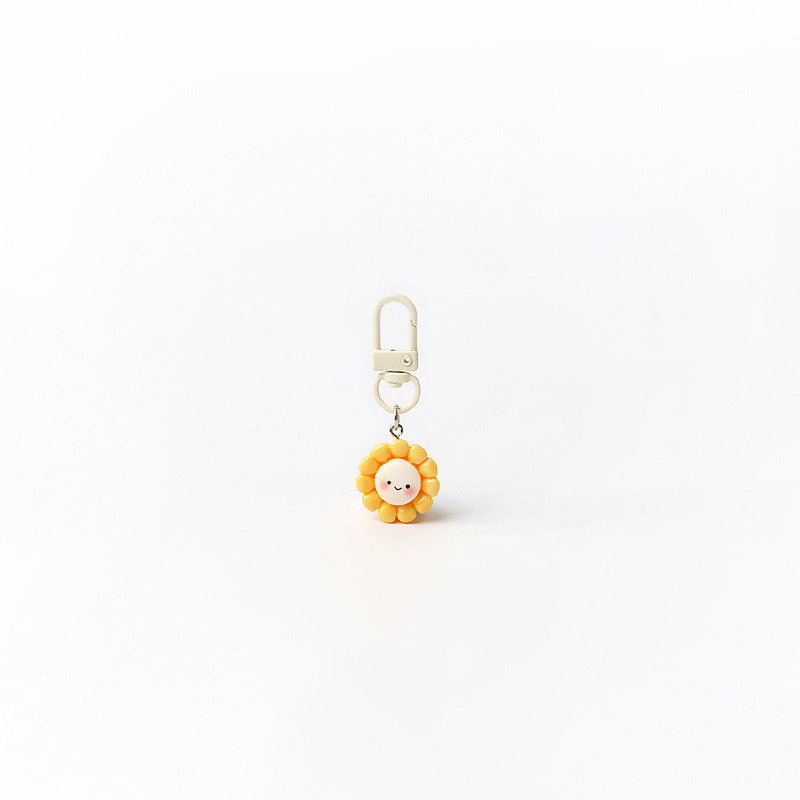 Cute Smile Floral Pendant Keychain Bag Charm 6W10BBC673