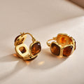 Resin Bead Hoop Earrings - DippedShop Wholesale - #4051