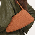Simple Woven Crescent Underarm Shoulder Bag 6W10BBG2421