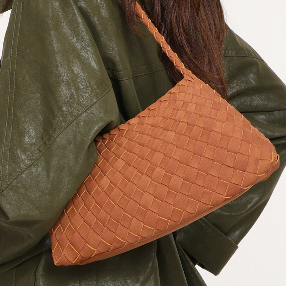 Simple Woven Crescent Underarm Shoulder Bag 6W10BBG2421