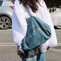 Classic Letter Print Large Capacity Shoulder Bag 6W10BBG1393