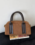 Trendy Faux Suede Boston Crossbody Bag 6W10BBG2477